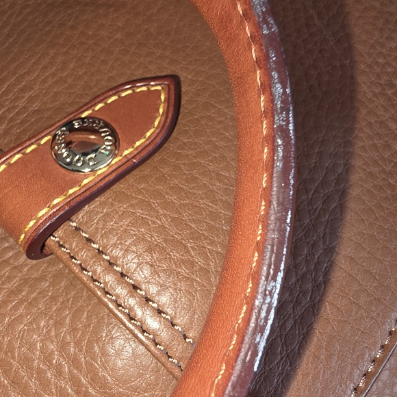 Dooney & Bourke Brown Leather Shoulder Bag - Picture 10 of 11